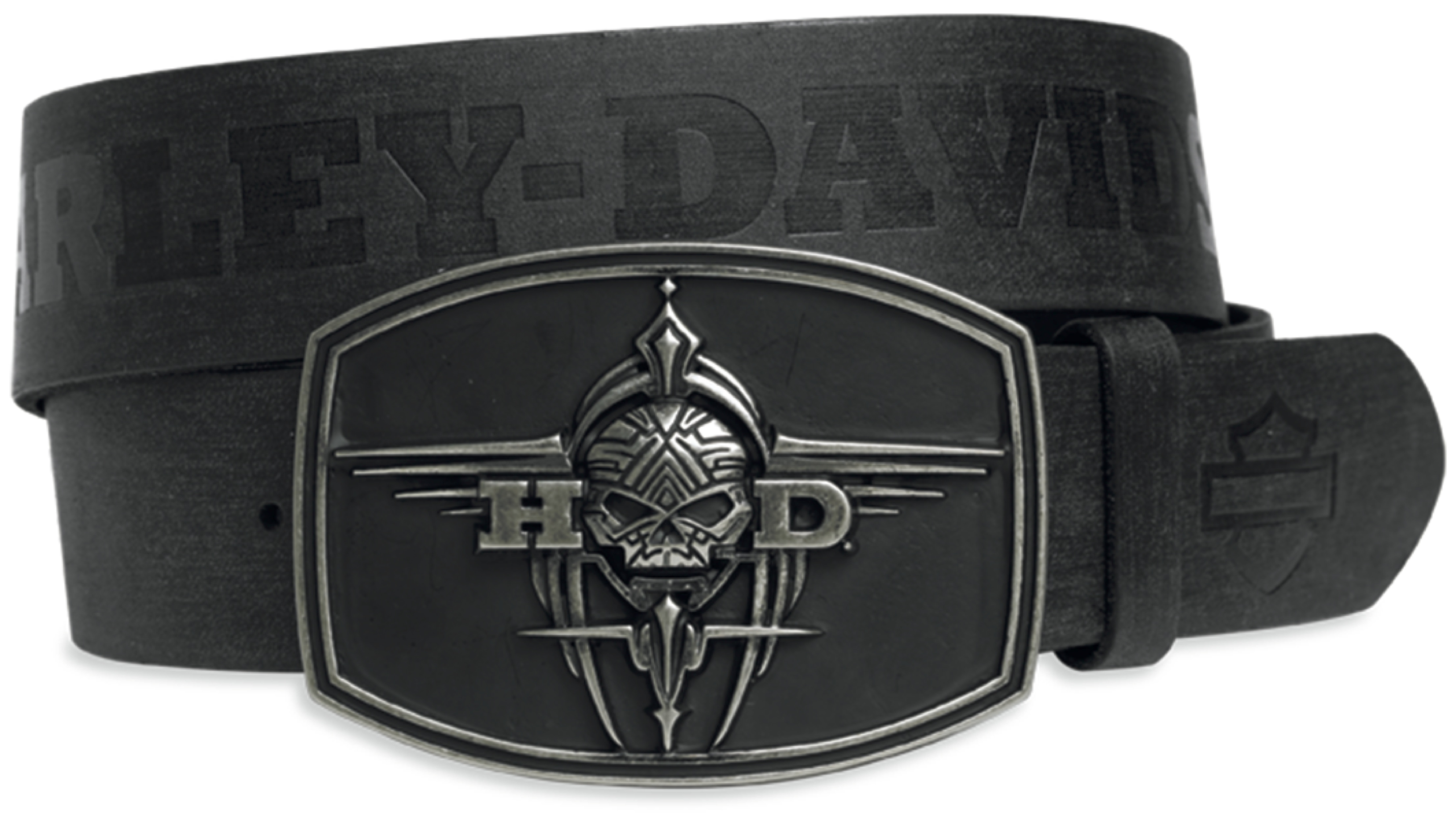 Harley Davidson Tribal Buckle Leather Belt Black 40 inch eBay